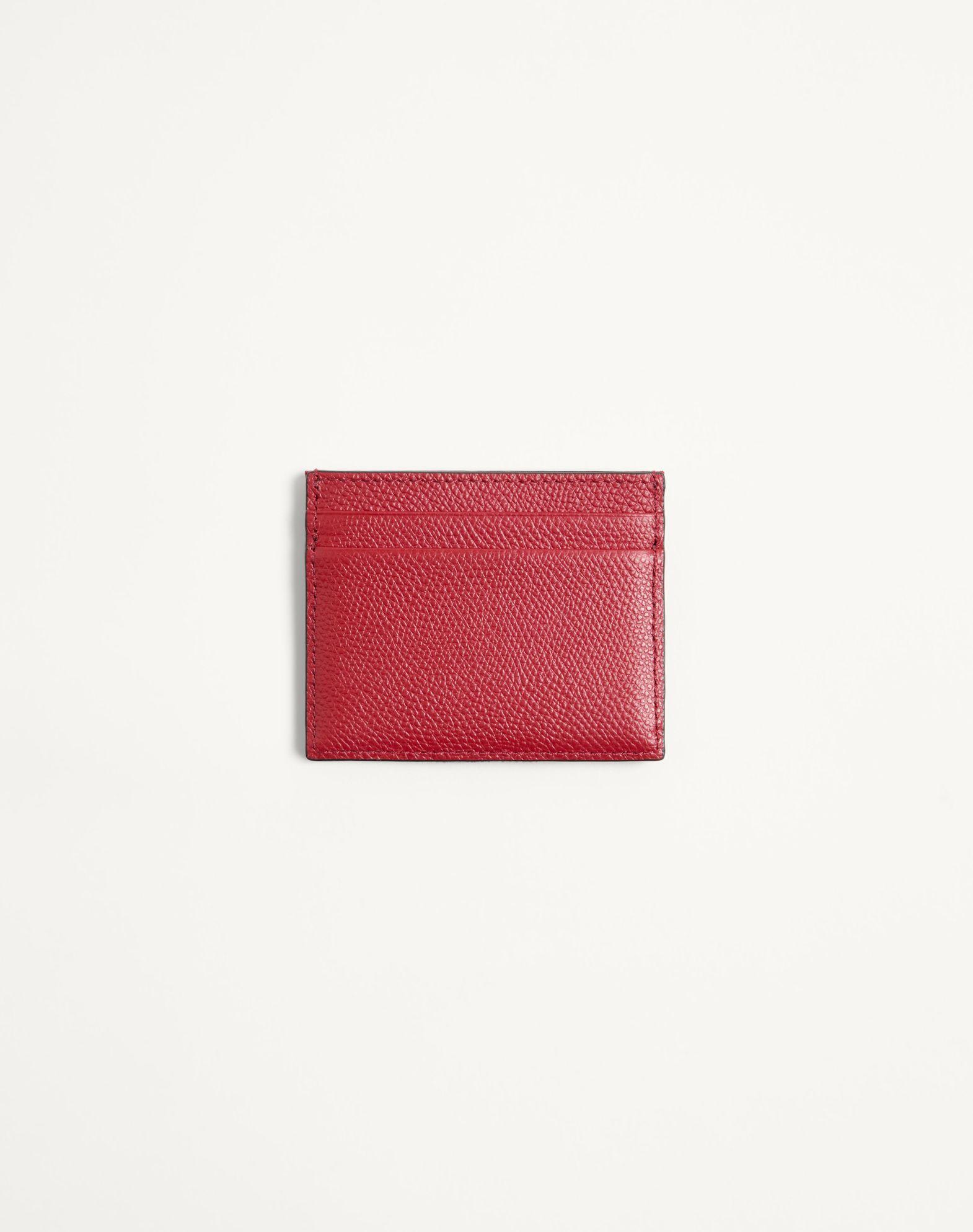 Vlogo Signature Denim Cardholder With Cherryfic Embroidery Product Image