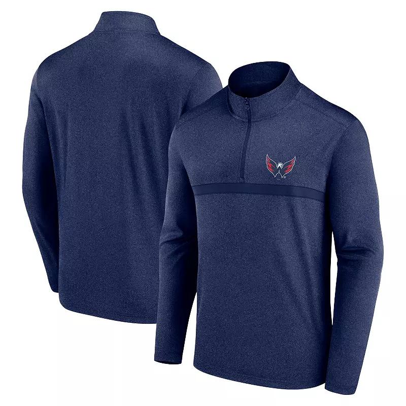 Men's Fanatics Heather Royal Philadelphia Phillies Head-to-Head Quarter-Zip Pullover,  Product Image
