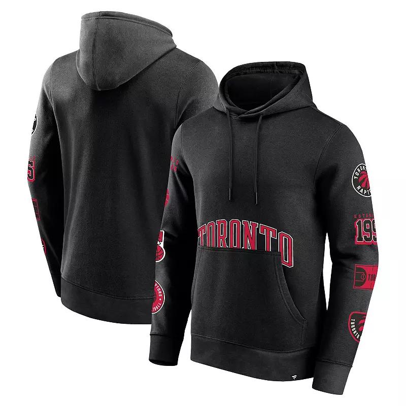 Men's Fanatics Branded Black Toronto Raptors Home Court Pullover Hoodie,  Product Image