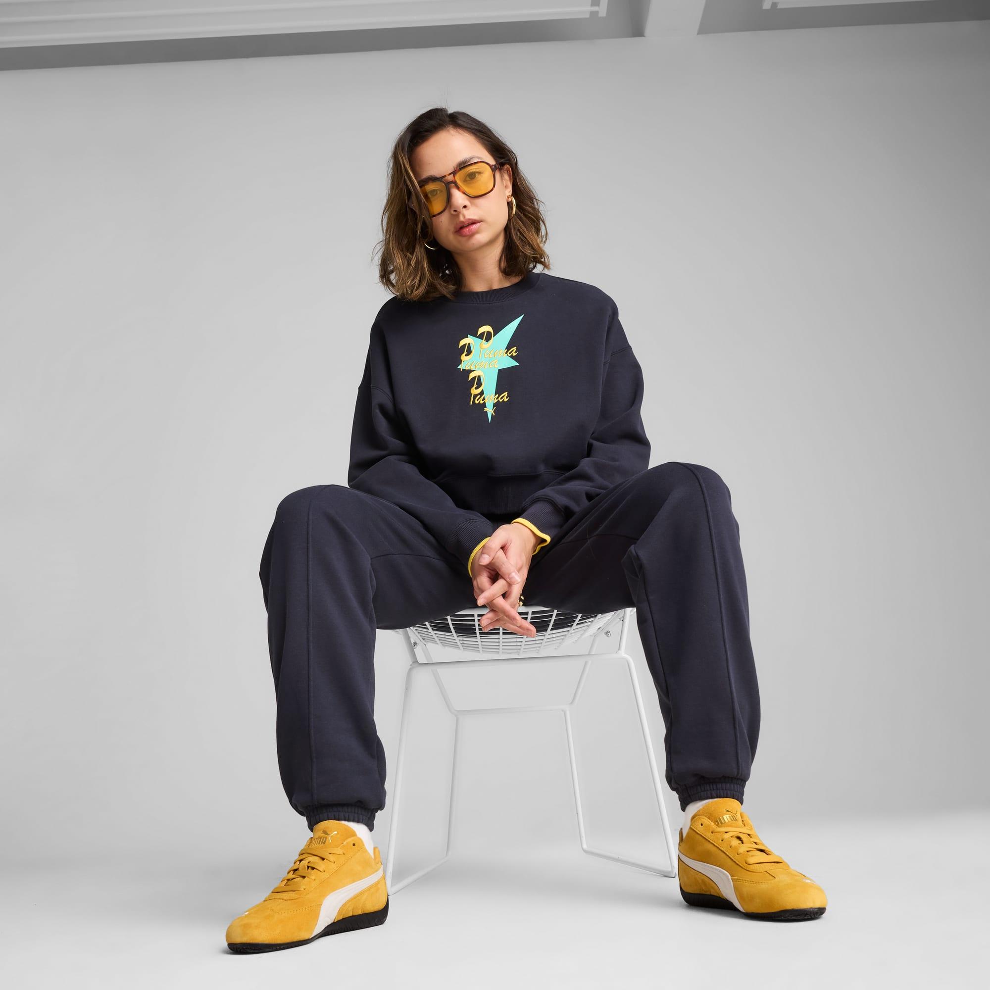 ROAD TO UNITY Women's Oversized Crew Sweatshirt Product Image