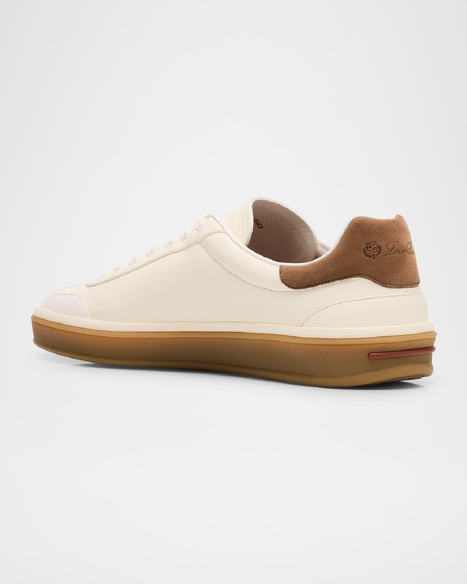 Men's Tennis Walk Mixed Leather Sneakers Product Image