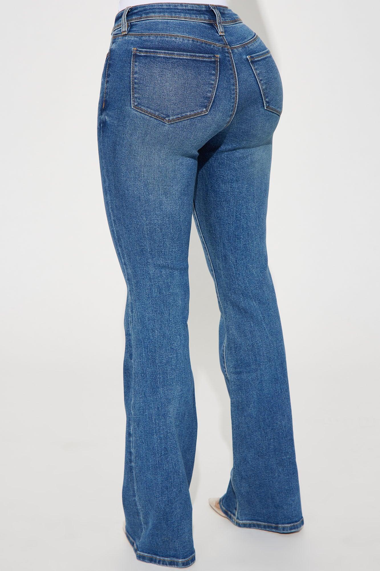 Lost Without You Soft Stretch Bootcut Jeans - Dark Wash Product Image