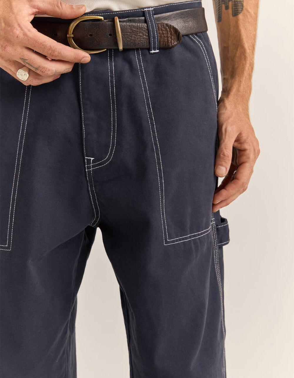 RHYTHM Carpenter Mens Canvas Pants - INDIGO Product Image