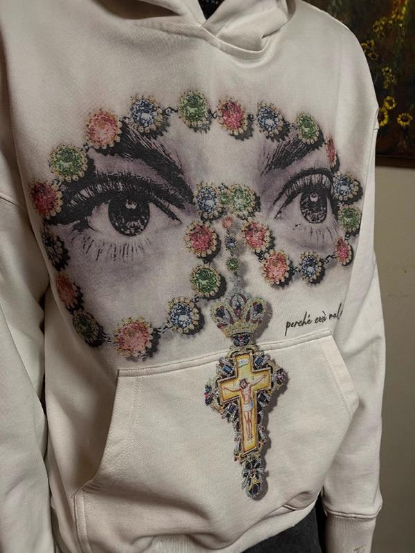 Jewelry Eye Print Sweatshirt Product Image