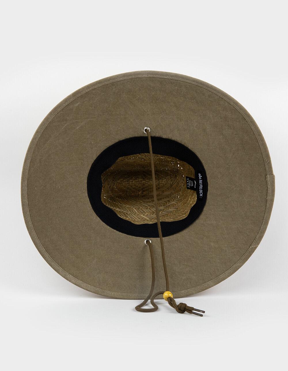 HEMLOCK HAT CO. Signature Straw Lifeguard Hat - BROWN COMBO Product Image