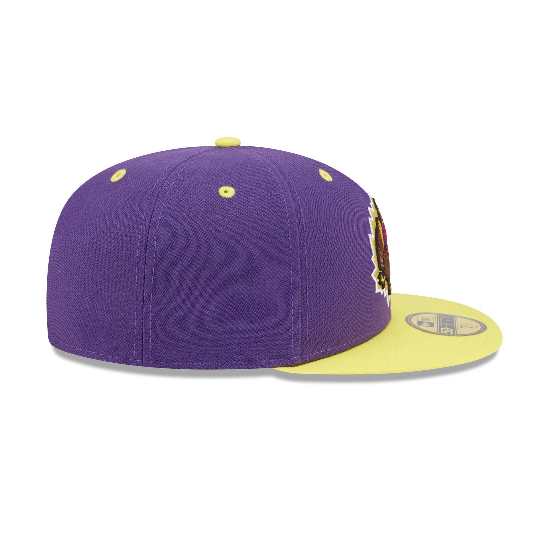 Hartford Yard Goats Theme Night Purple 59FIFTY Fitted Hat Male Product Image