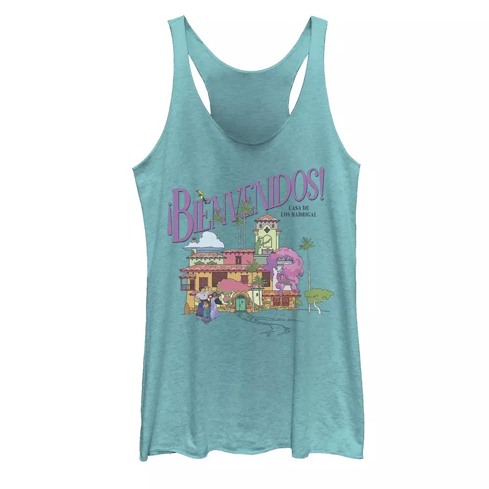 Disney's Encanto "Bienvenidos!" Destination Casa Juniors' Racerback Tank Top, Girl's, Size: XS, Tahiti Blue Product Image