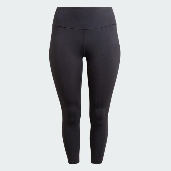 adidas All Me 7/8 Leggings (Plus Size) Core Black 3X Womens Product Image