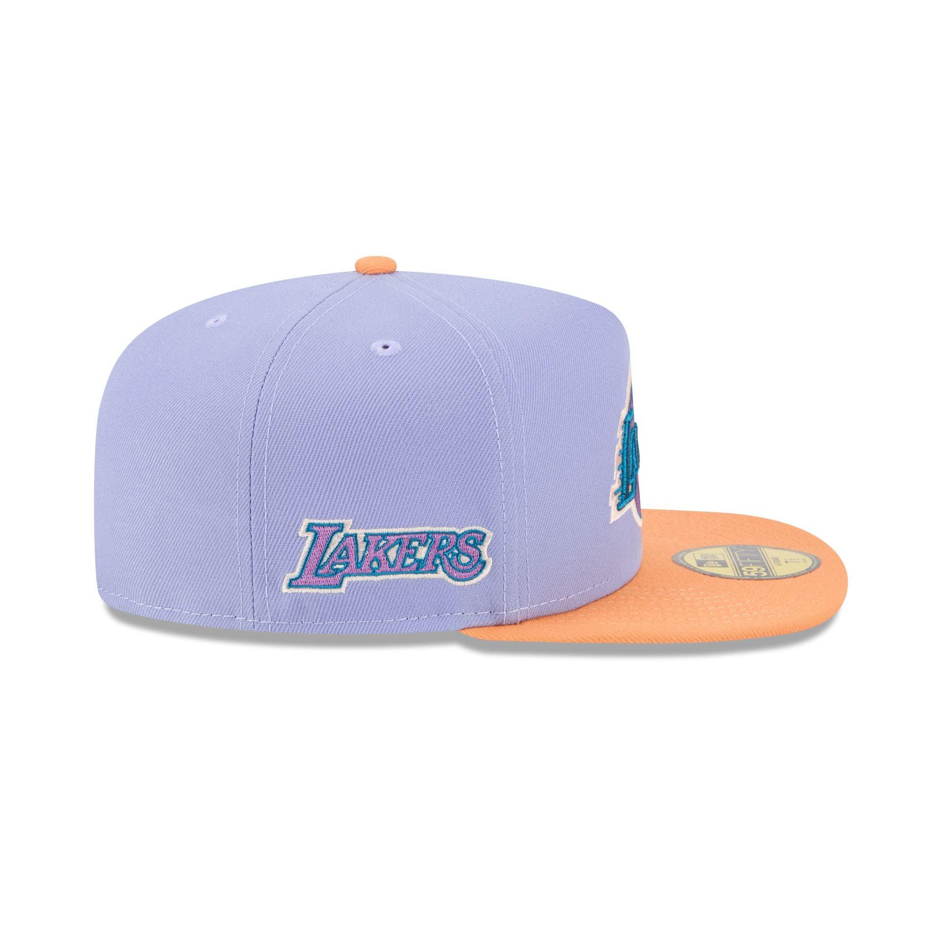 Los Angeles Lakers Lavender 59FIFTY A-Frame Fitted Hat Male Product Image