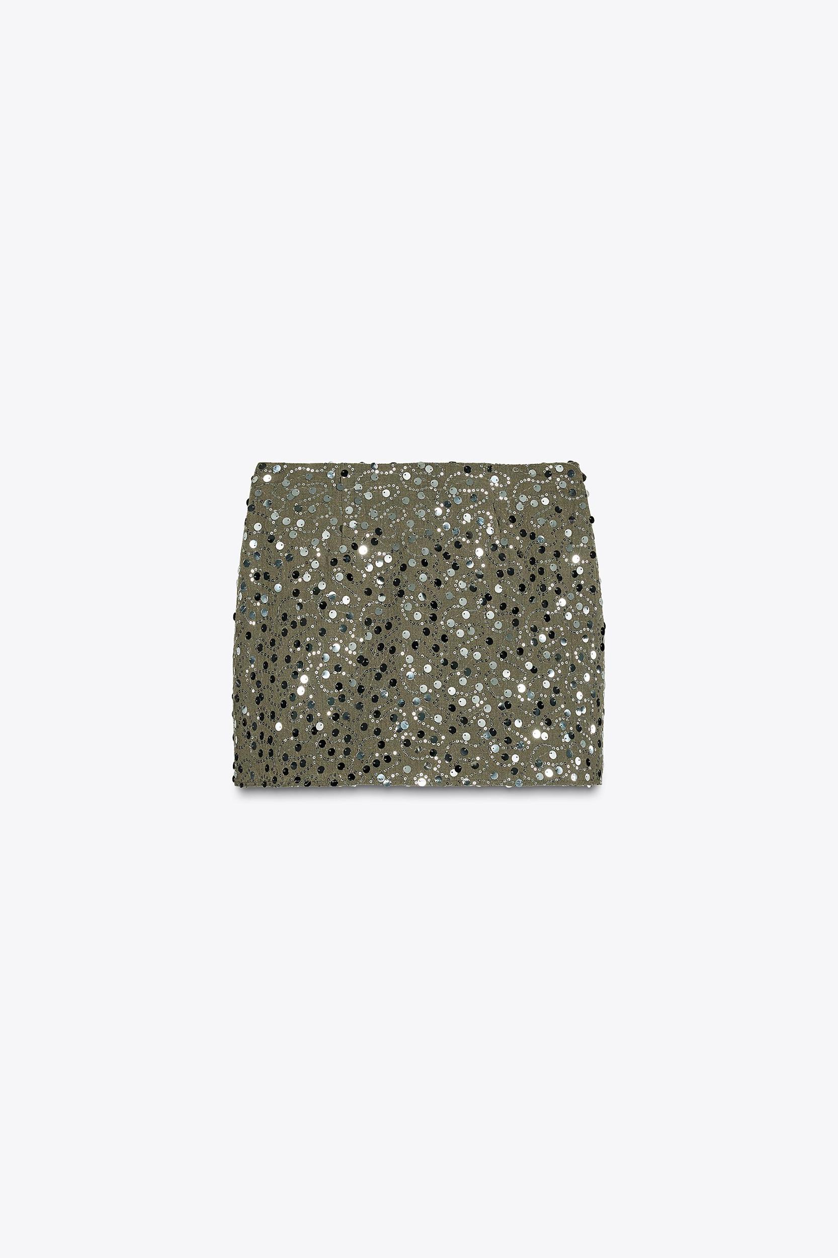 KNOTTED SEQUIN SKORT Product Image