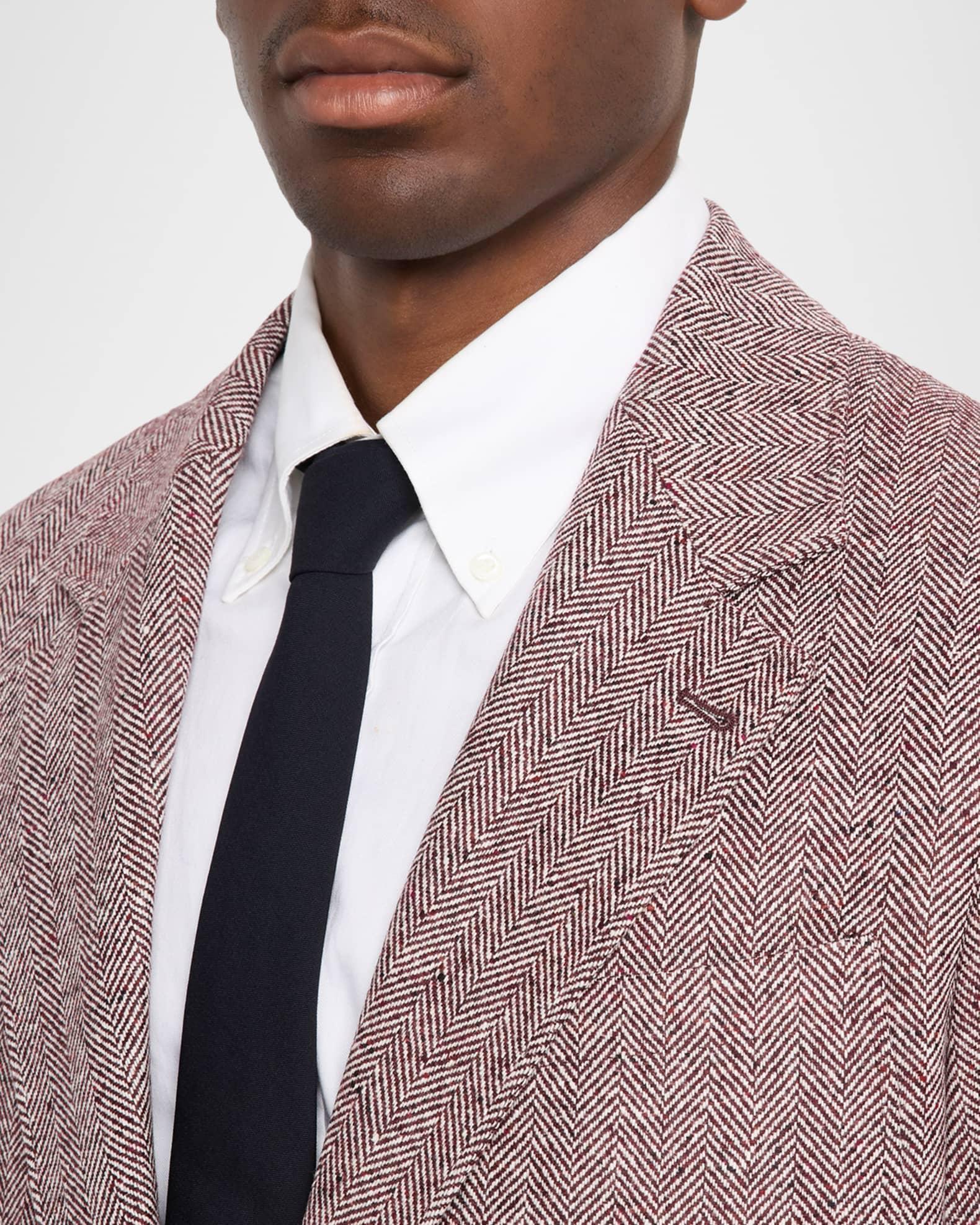 Men's Wool and Cashmere Chevron Sport Jacket Product Image