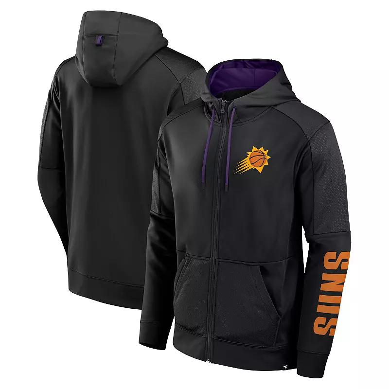 Men's Fanatics Black Phoenix Suns Baller Defender Performance Full-Zip Hoodie,  Product Image