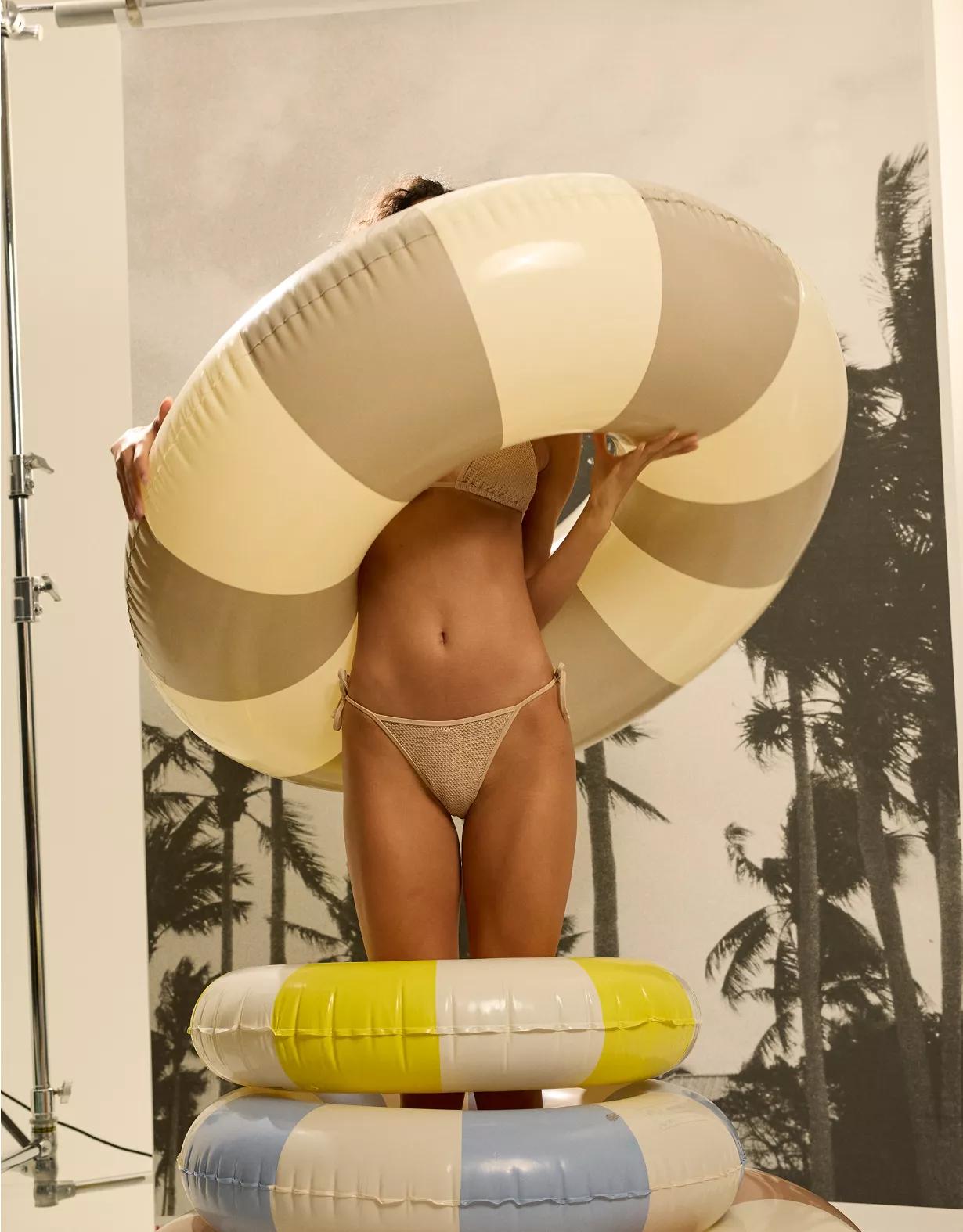 Aerie The Sunbun Metallic Bikini Bottom Product Image