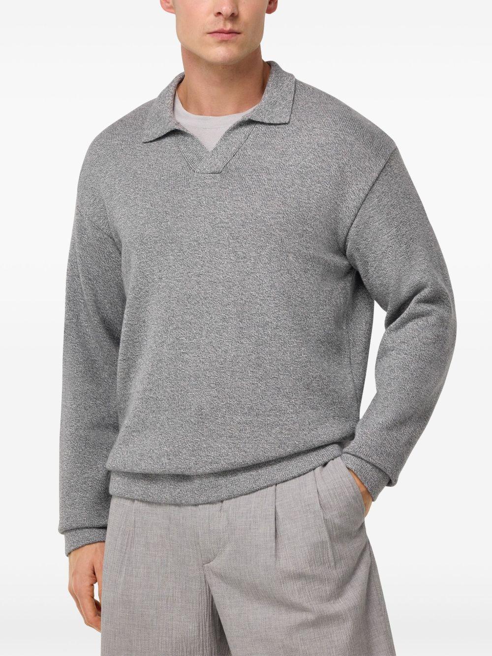knitted polo shirt Product Image