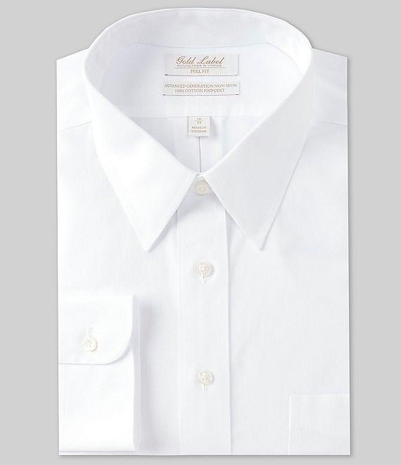 Gold Label Roundtree & Yorke Fitted Non-Iron Point Collar Dress Shirt Product Image
