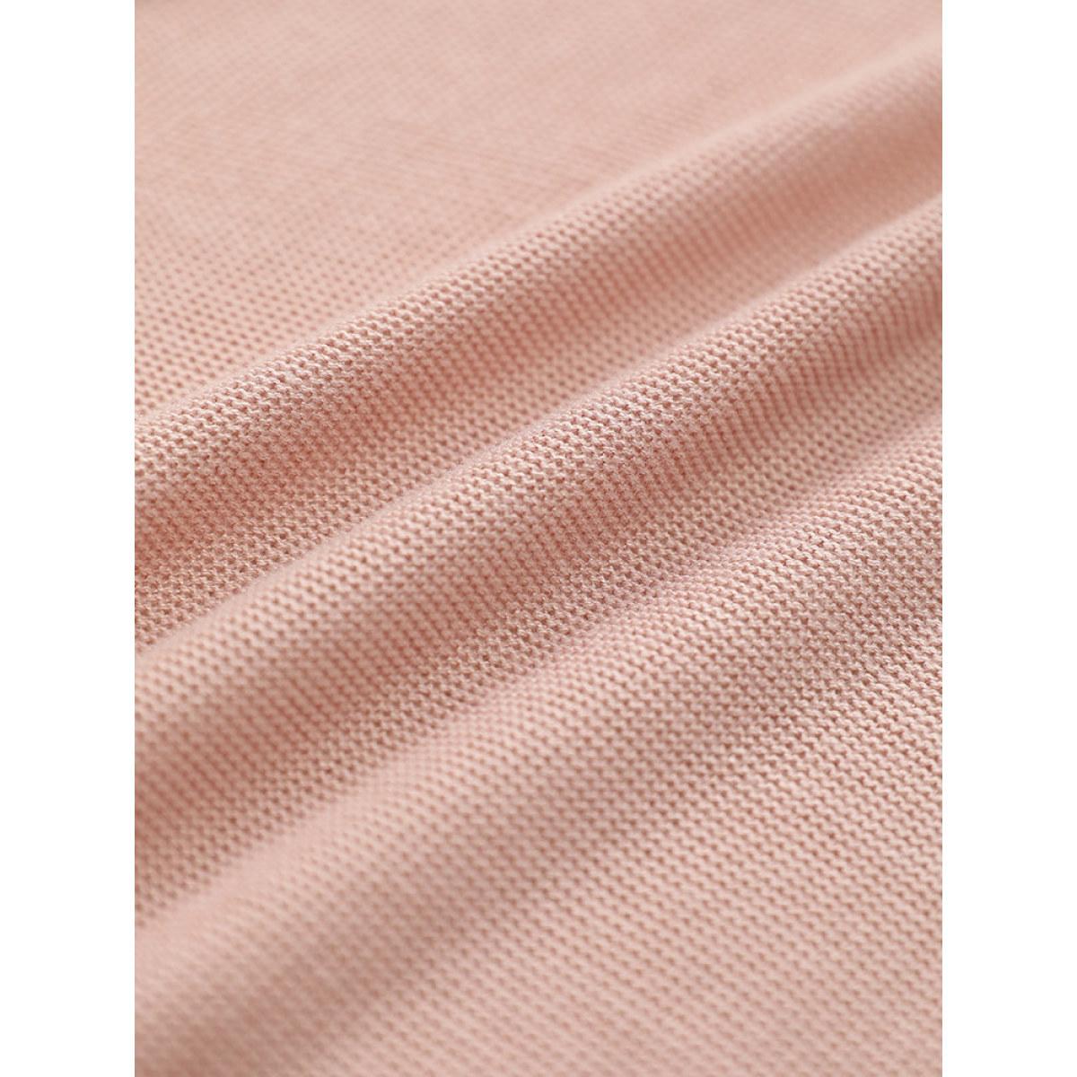 Plus Size Supersoft Essentials Solid Asymmetrical Hem Lapel Collar Cardigan DustyPink Women Casual Loose Long Sleeve Dailywear Cardigans BloomChic 18-20/2X Product Image