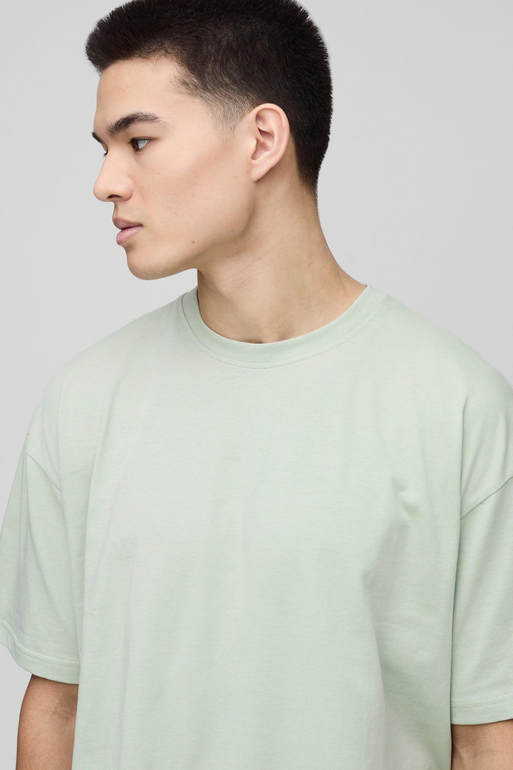 Oversized Basic Crew Neck T-shirt | boohooMAN USA Product Image