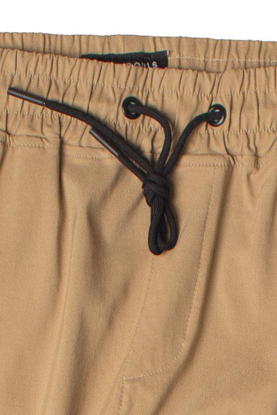 Khaki Twill Cargo Joggers Product Image