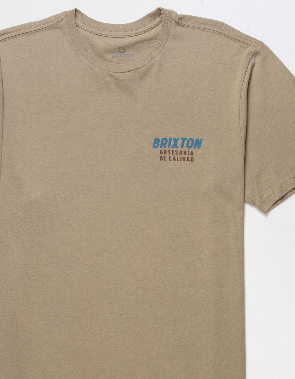 BRIXTON Harvester Tailored Mens Tee - OATMEAL Product Image