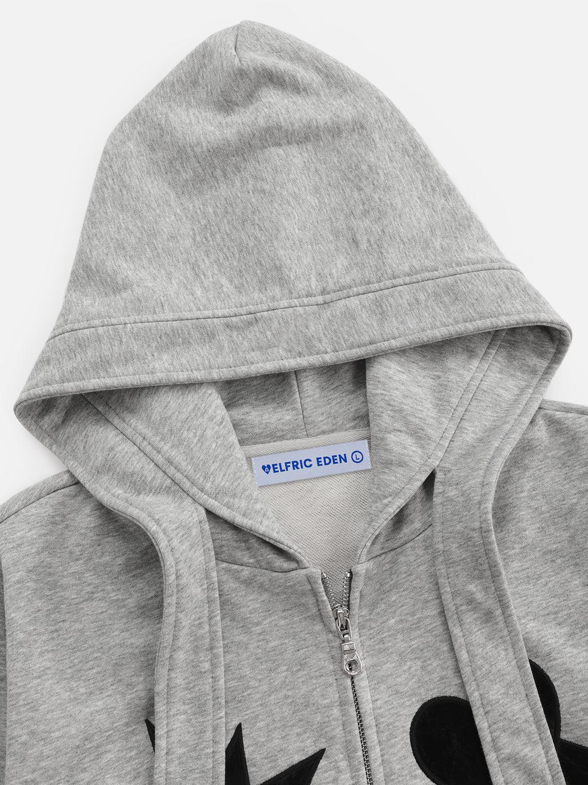 Aelfric Eden Star Applique Zip Up Hoodie Female Product Image