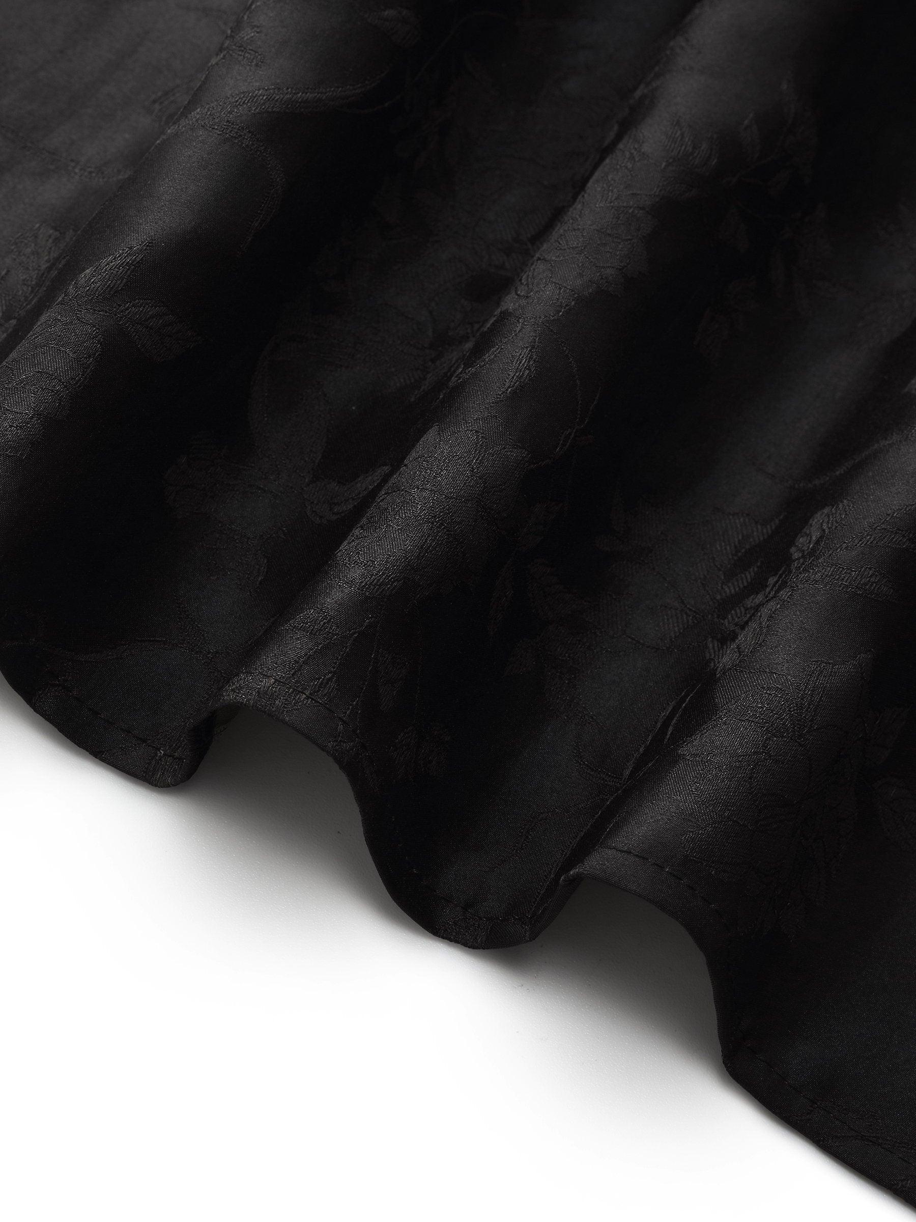 25MM Xiang Yun Silk Jacquard Adjustable Straps Women Maxi Dress Product Image