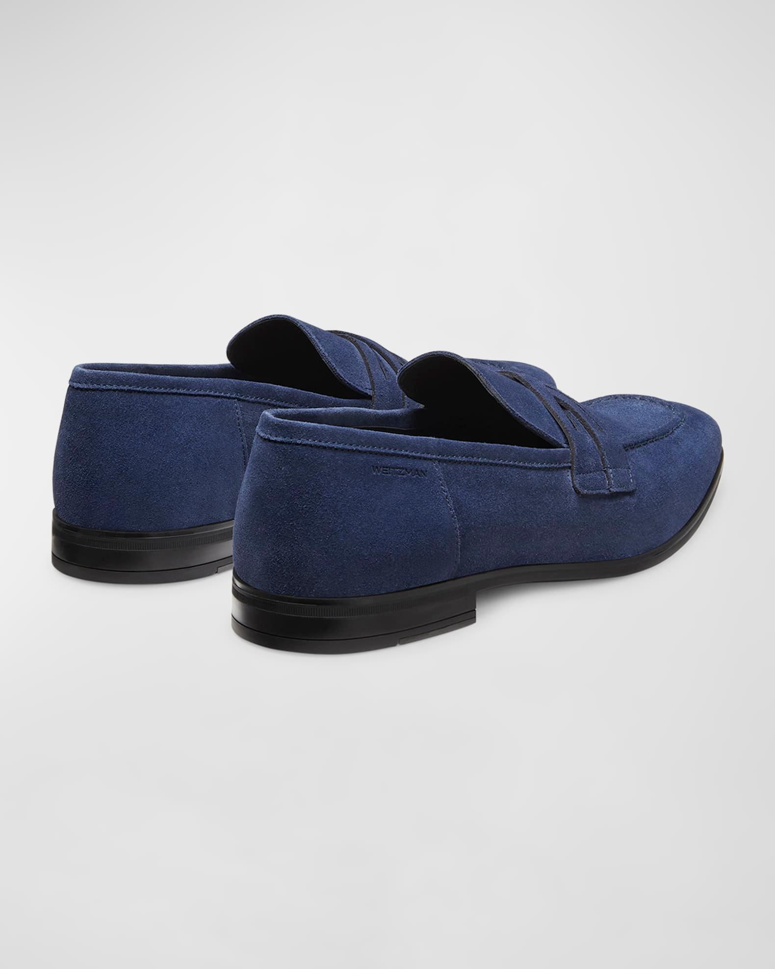 Mens Premiere Party Crystal-Embellished Suede Loafers Product Image