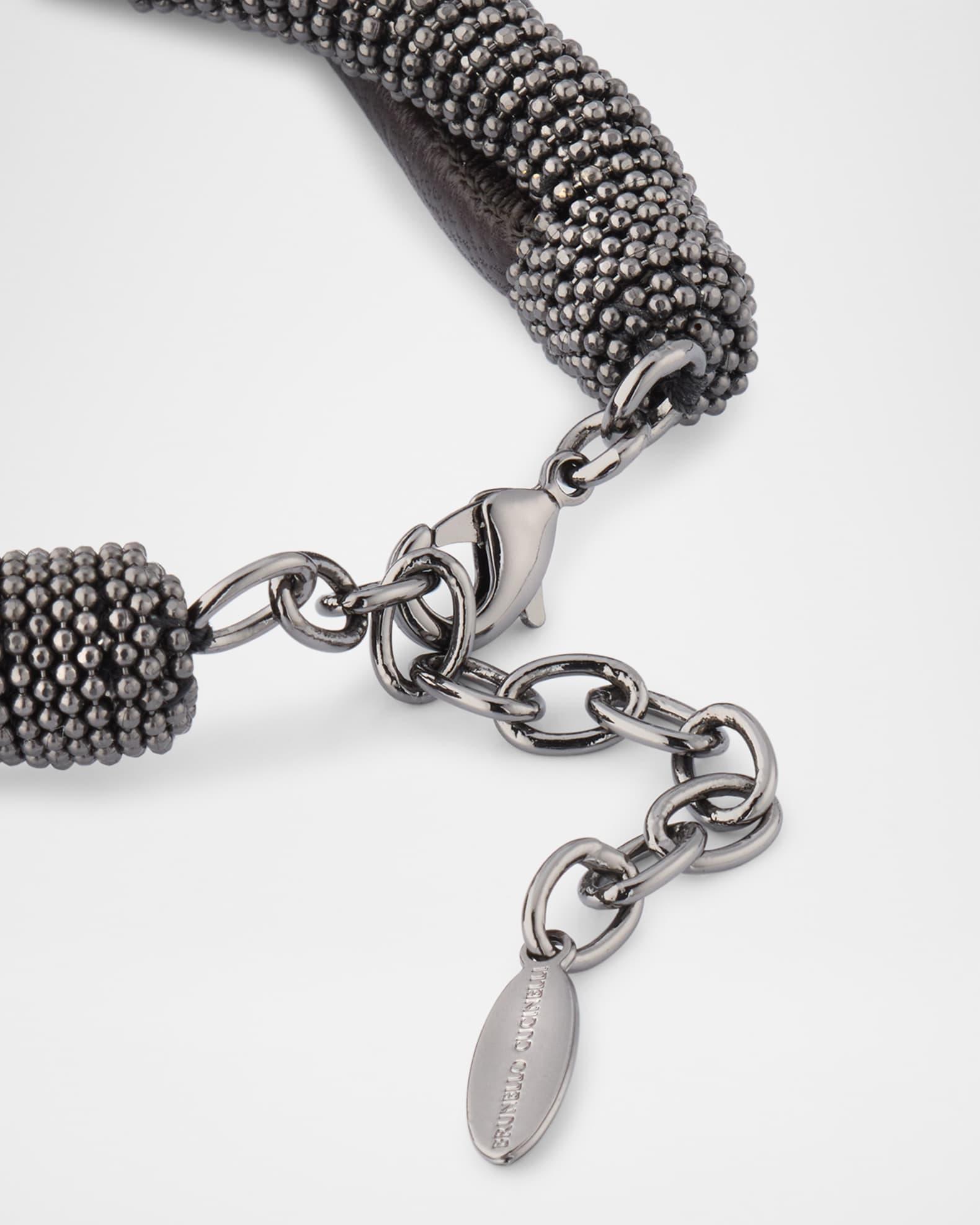 Monili Leather Twisted Coil Bracelet Product Image