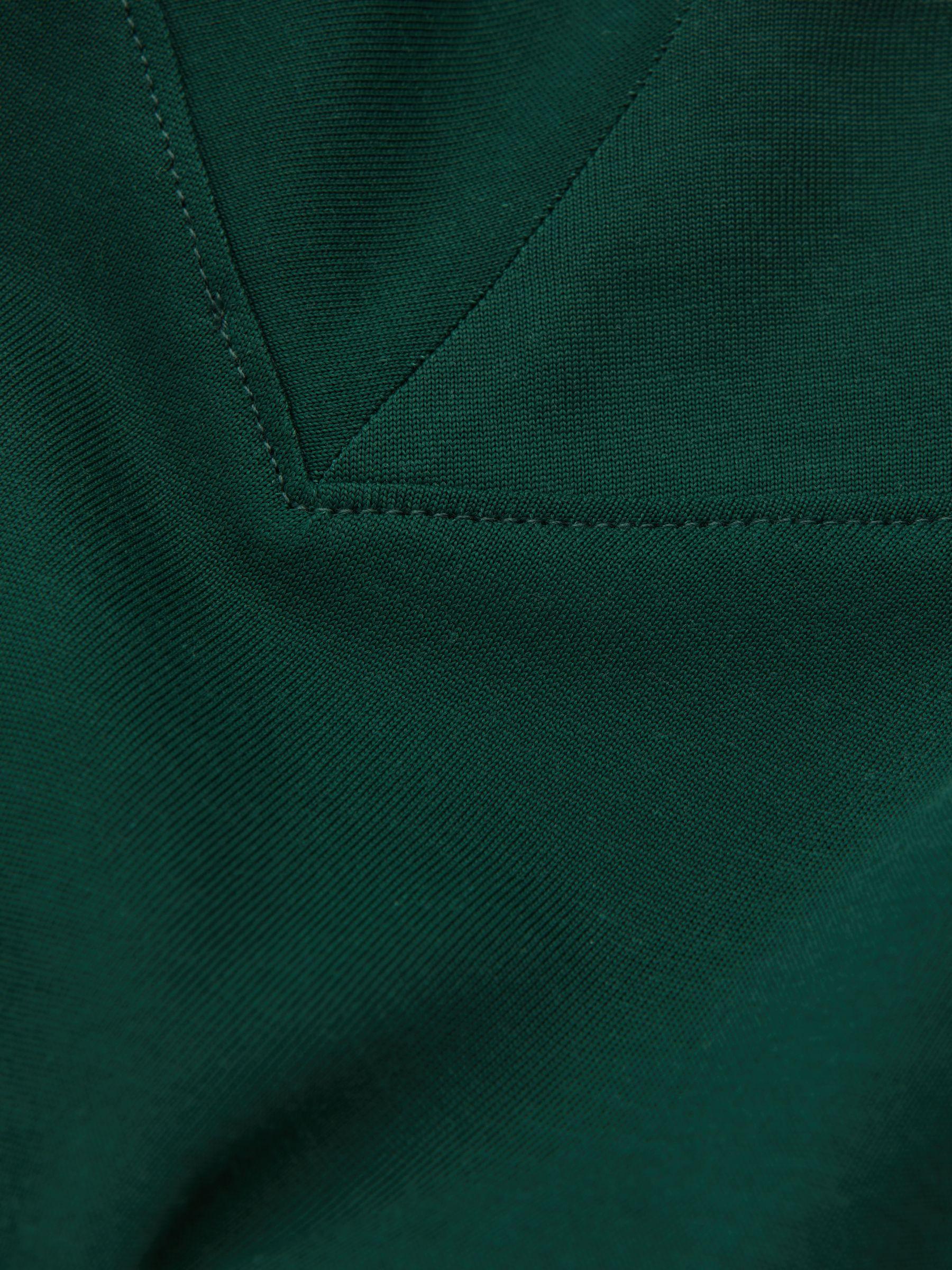 V-Neck Shell Top in Green Product Image