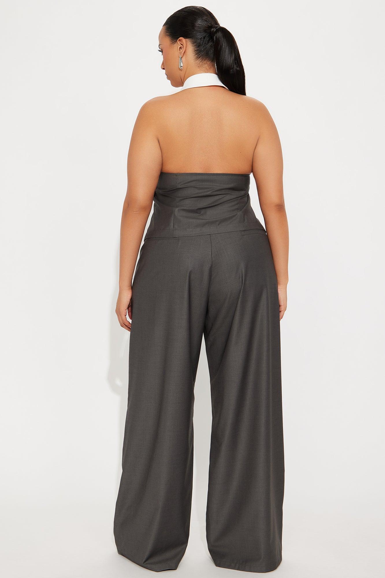 Tailored Life Vest Pant Set - Dark Grey Product Image