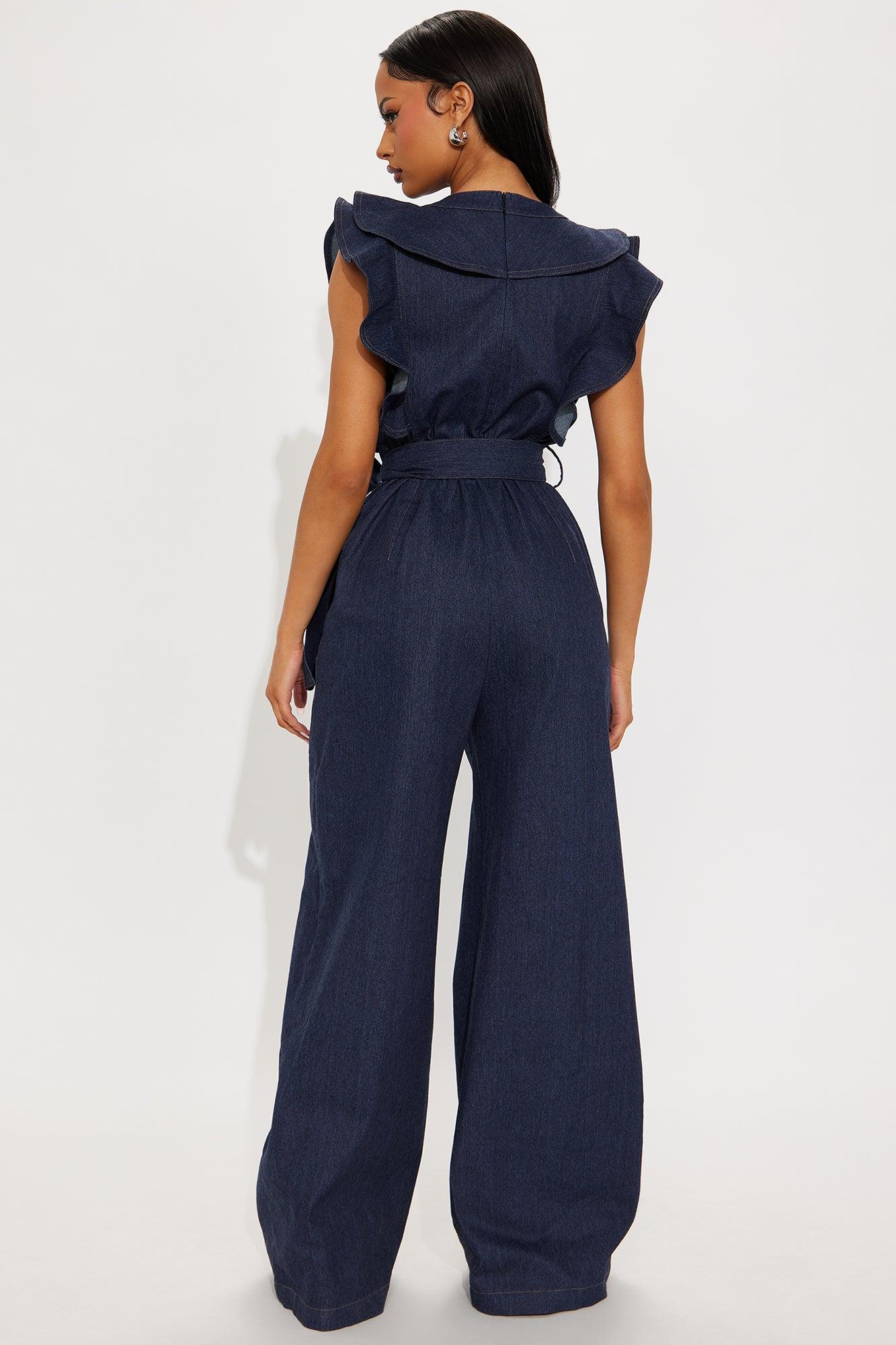 Field Of Dreams Jumpsuit - Denim Product Image