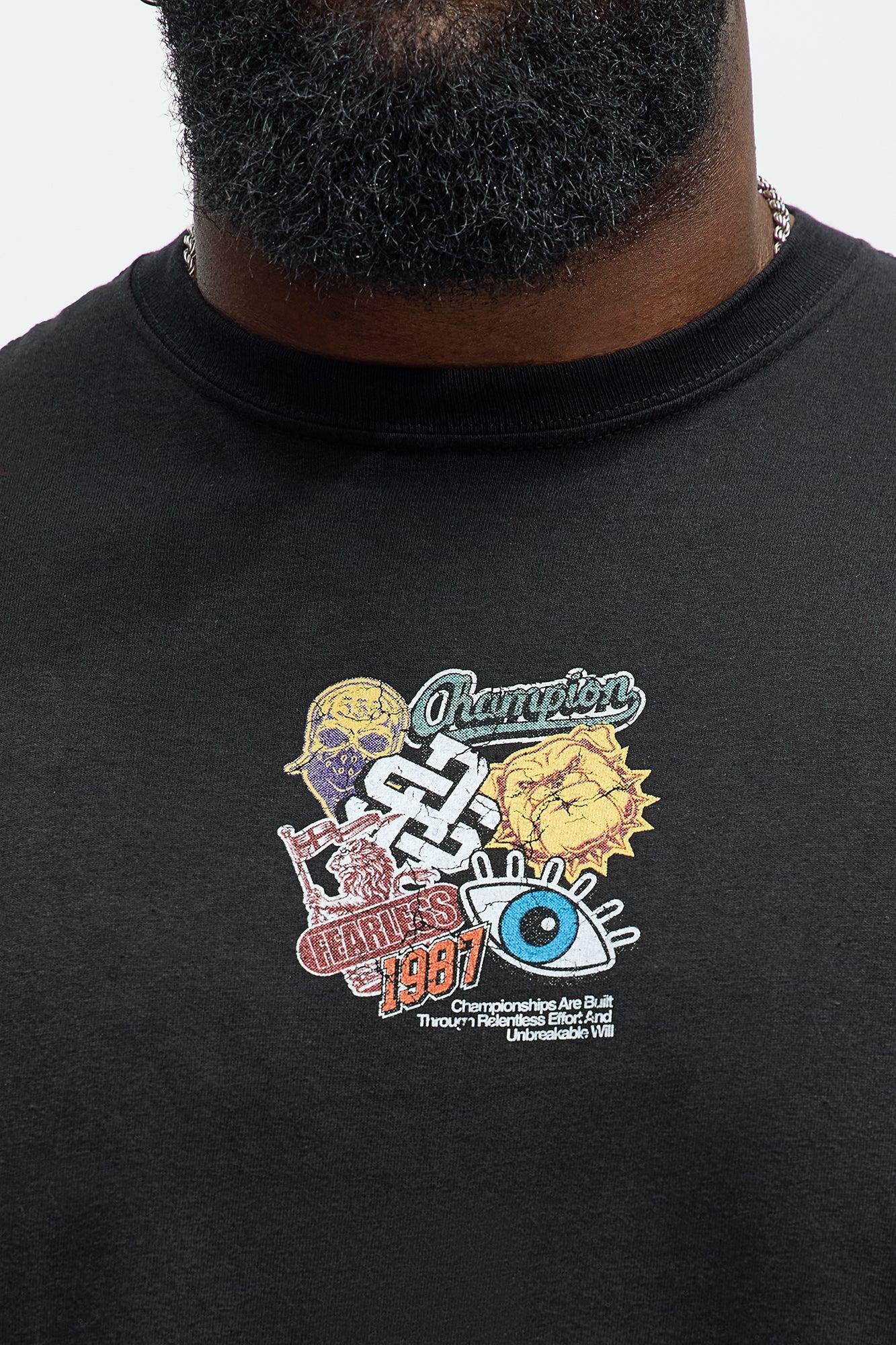 Champions Are Built Thru Effort Short Sleeve Tee - Black Male Product Image