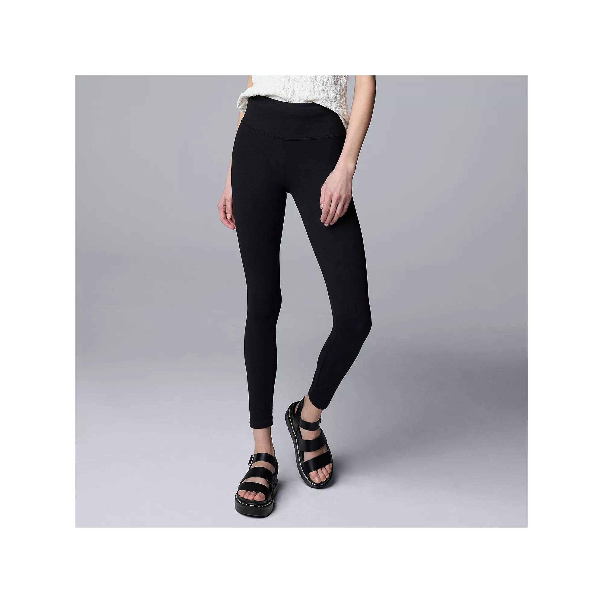 Women's Simply Vera Vera Wang Live-In Shaping High Rise Leggings,  Product Image