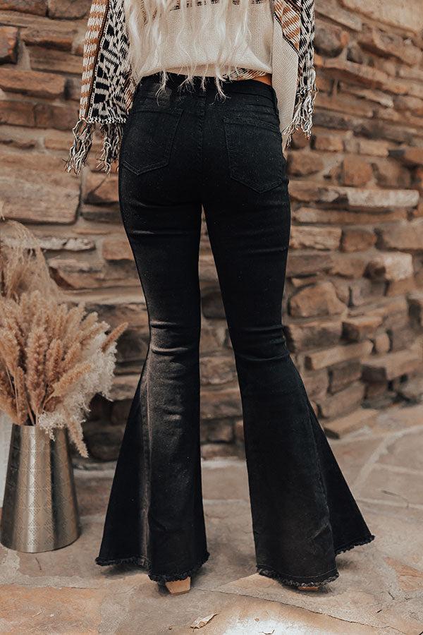 The Steele High Waist Flare In Black Product Image