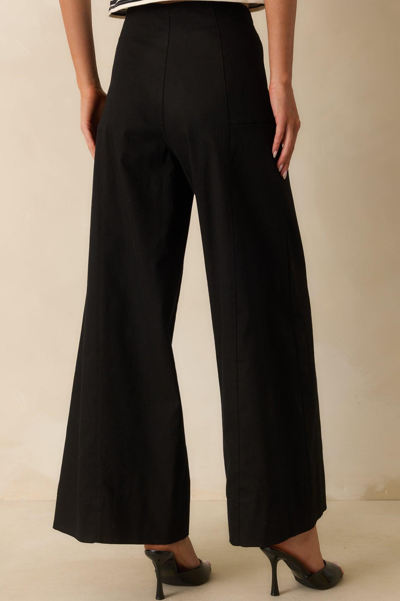 Daylight Glimmer Black Wide Leg Pants Product Image