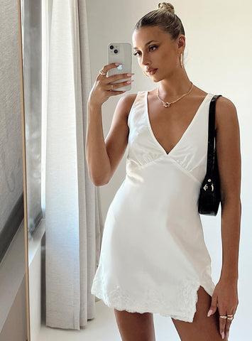 Athenia Mini Dress White Product Image