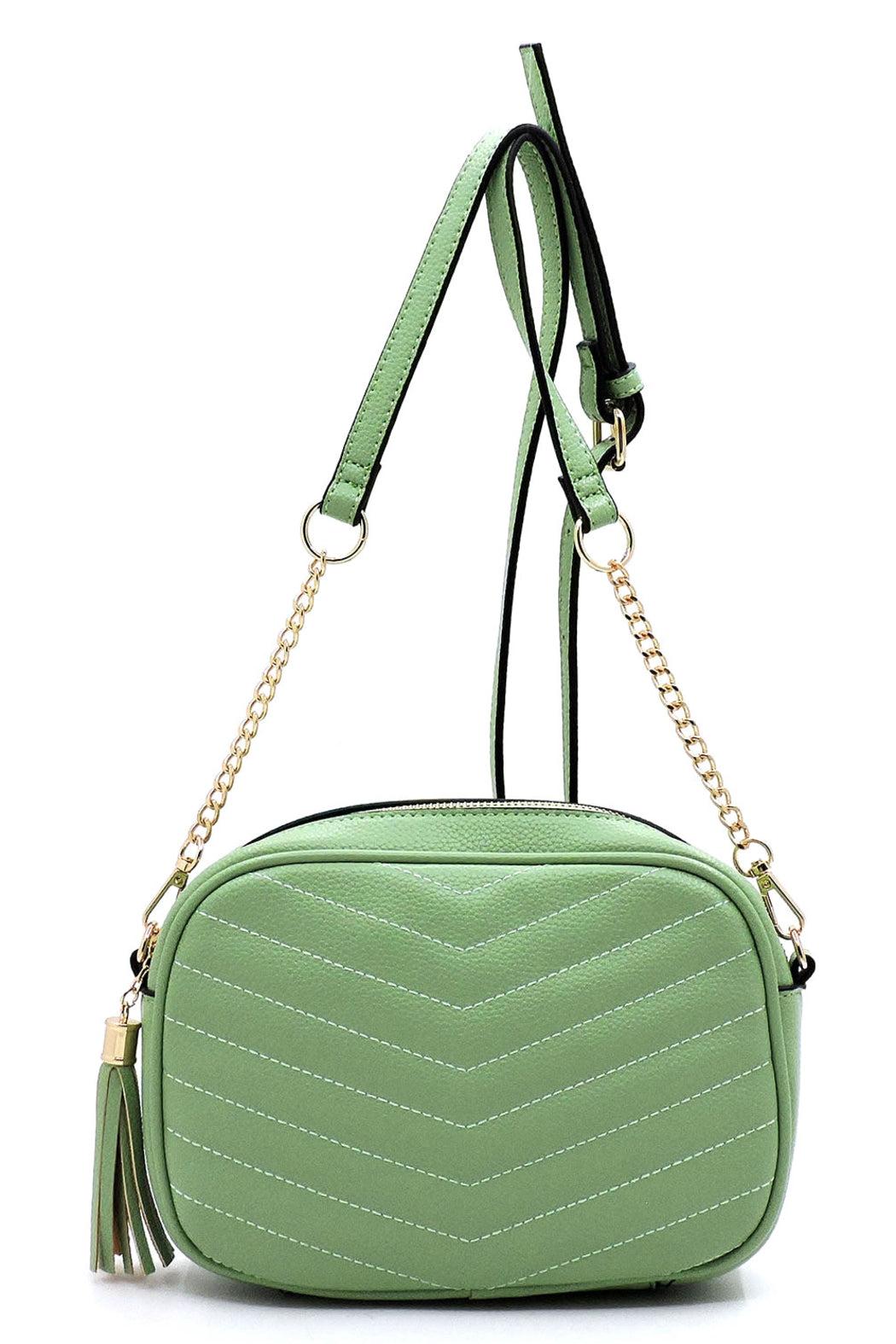 Chevron Quilted Crossbody Product Image