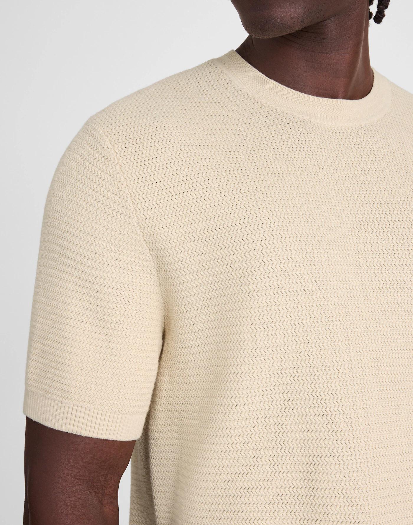 Zig-Zag Stitch Sweater Tee Product Image