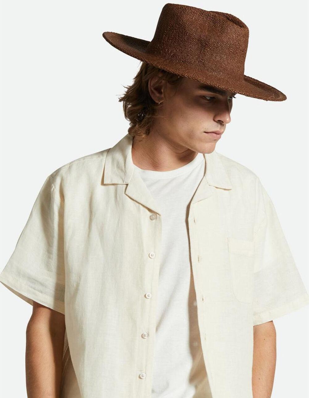 BRIXTON Cohen Womens Straw Cowboy Hat - EARTH Product Image