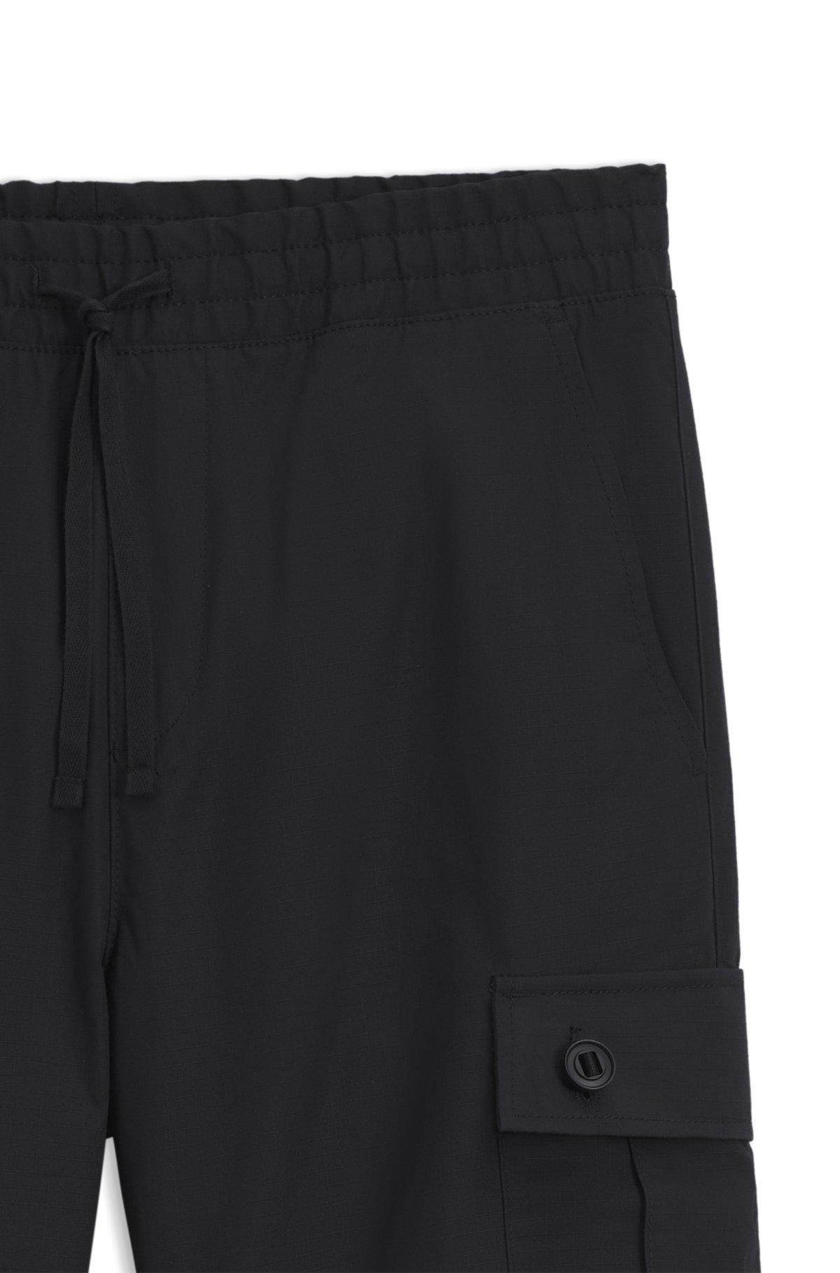 Regular-fit cargo trousers in ripstop cotton Product Image