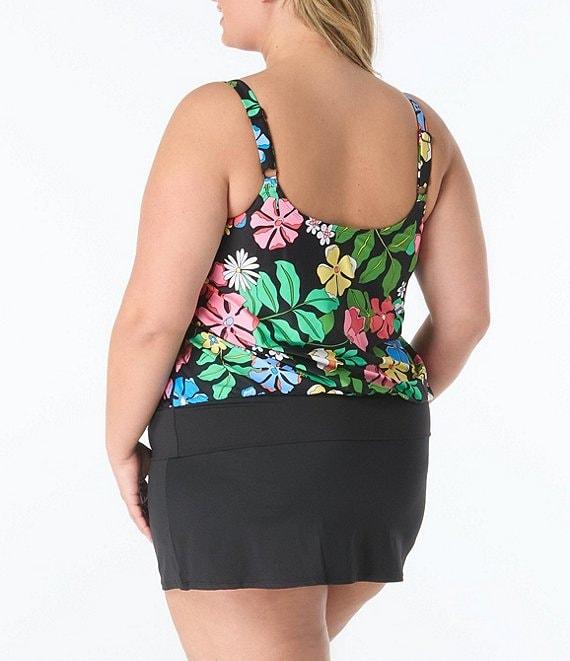 Beach House Plus Size Paloma Beach Solids Emma Swim Skort Product Image