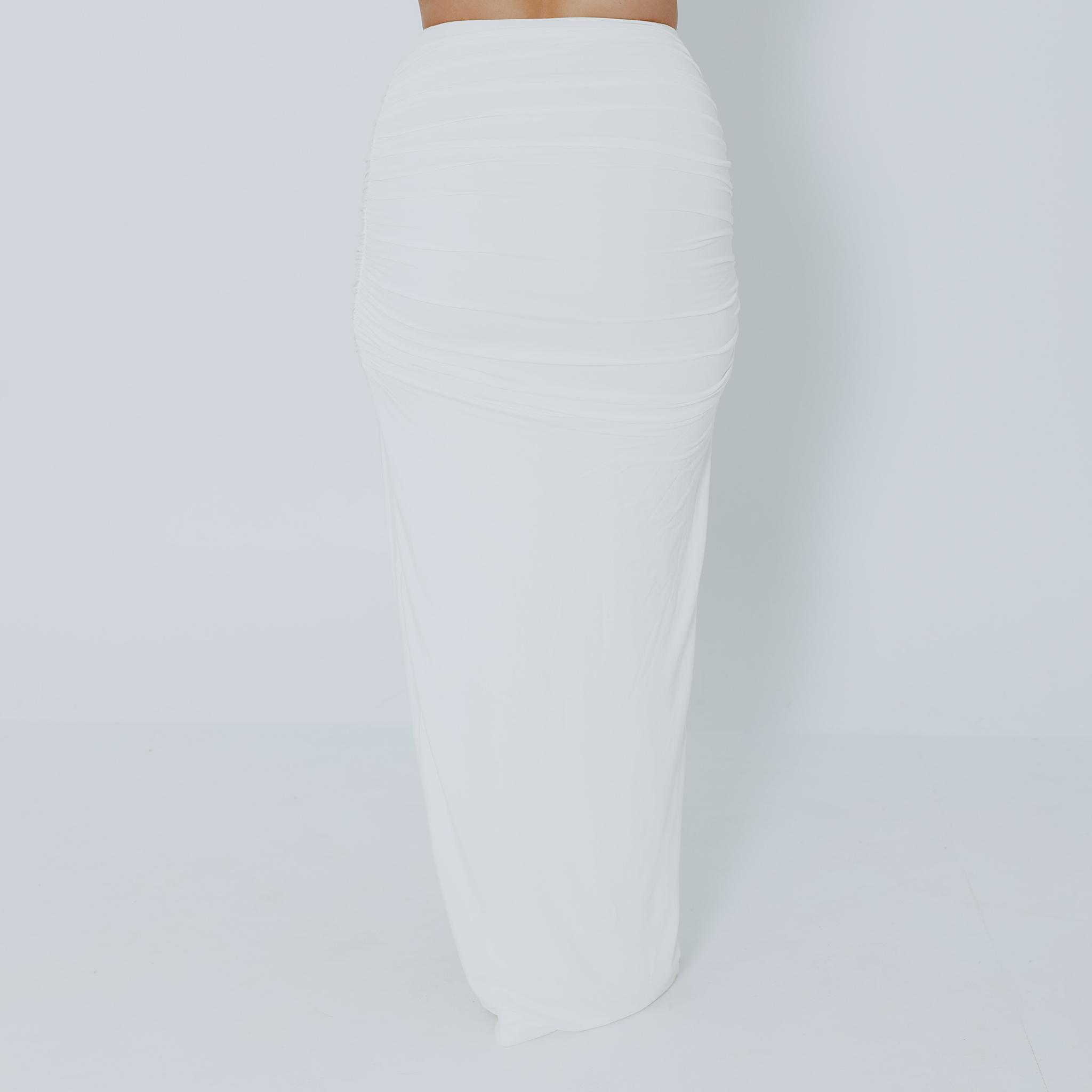 Ruched Maxi Skirt Product Image