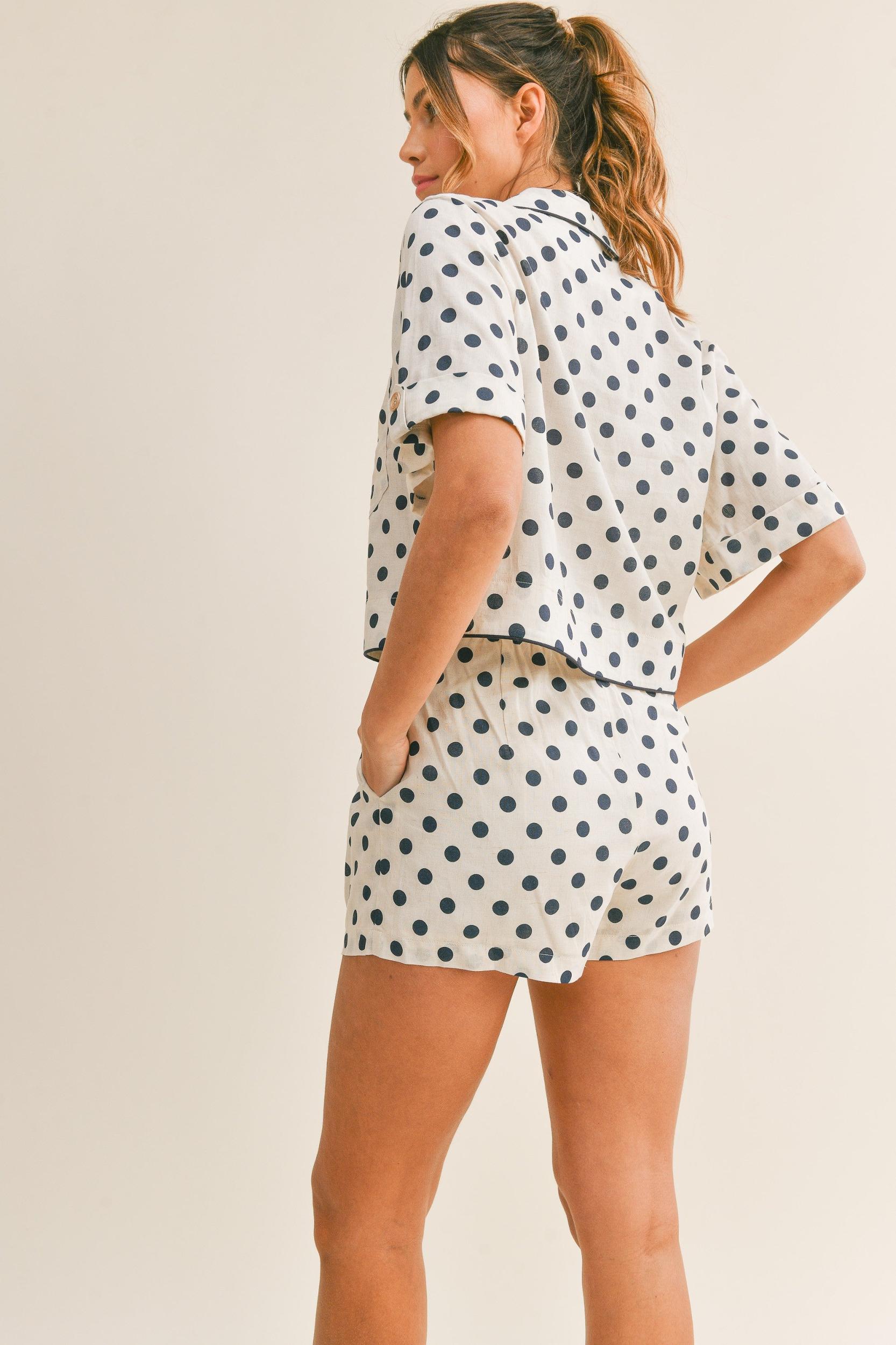 Polka Dot Top & Short Set Product Image