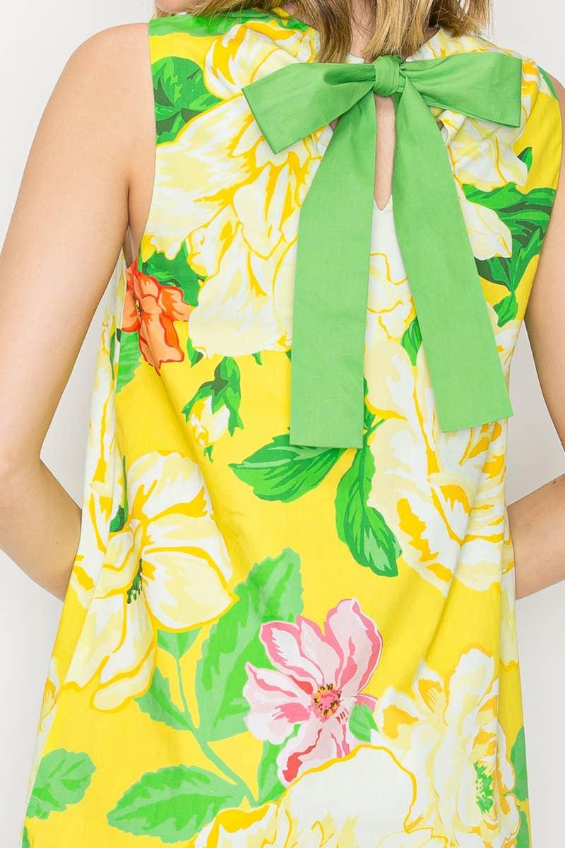 Sunny Lemon Mini Shift Dress Product Image