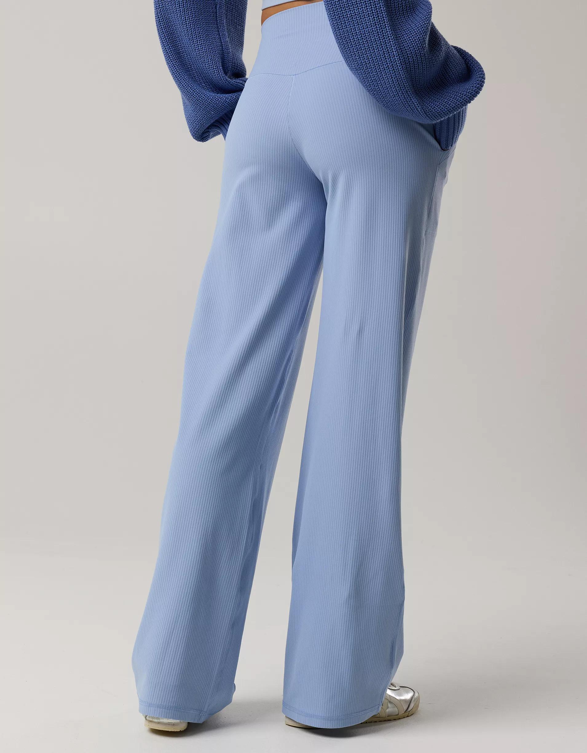 OFFLINE By Aerie Real Me XTRA High Waisted Ribbed Trouser Product Image