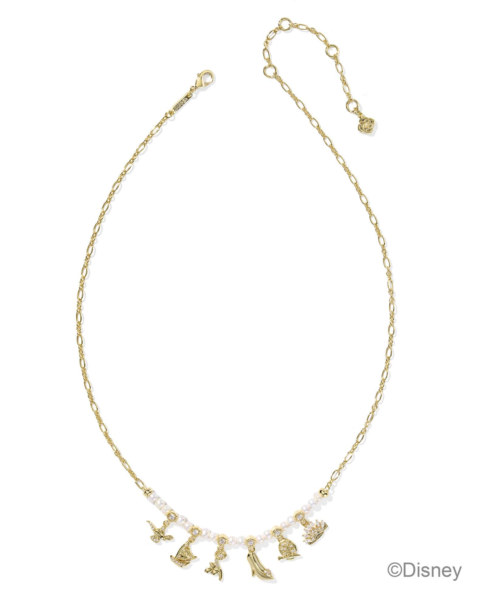 Disney | Kendra Scott Princess Gold Charm Strand Necklace Product Image