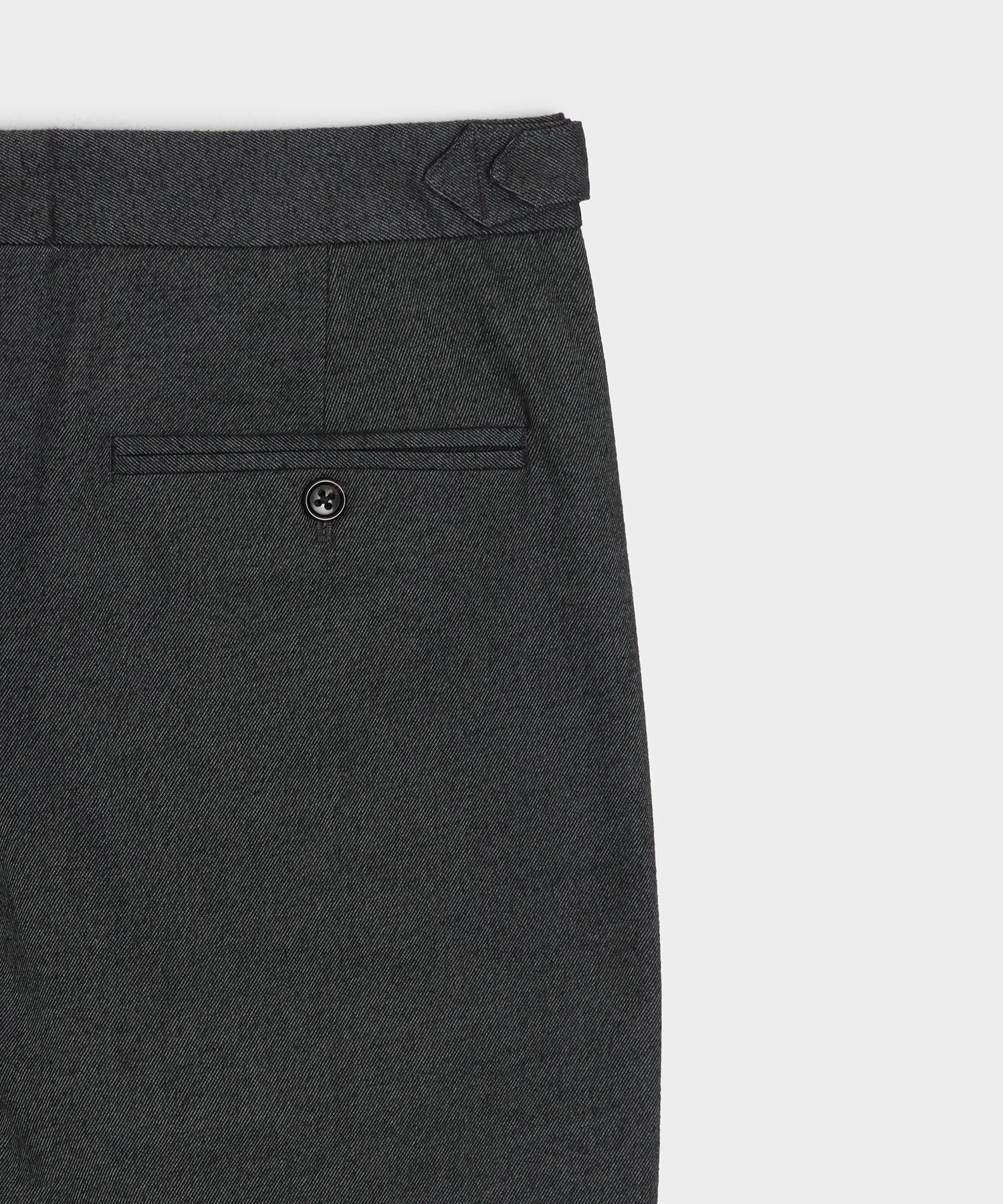 Italian Heathered Cotton Side Tab Trouser Product Image