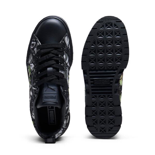 PUMA Mayze Dark Floral Women's Sneakers in Black/Silver/Smokey Grey Product Image