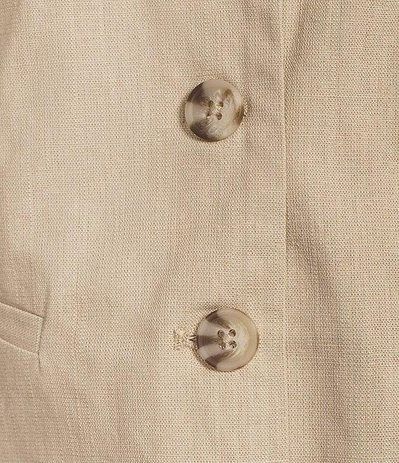 Takara Sleeveless Linen-Blend Coordinating Vest Product Image