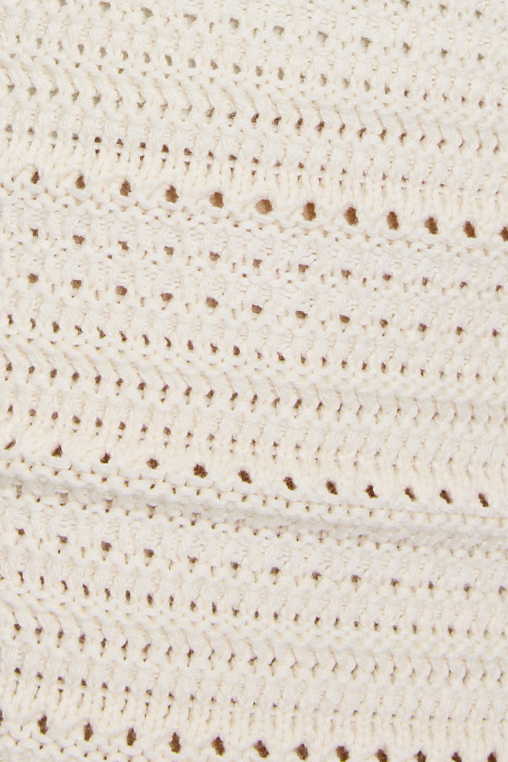 Plunge Neckline Crochet Halter Top Product Image