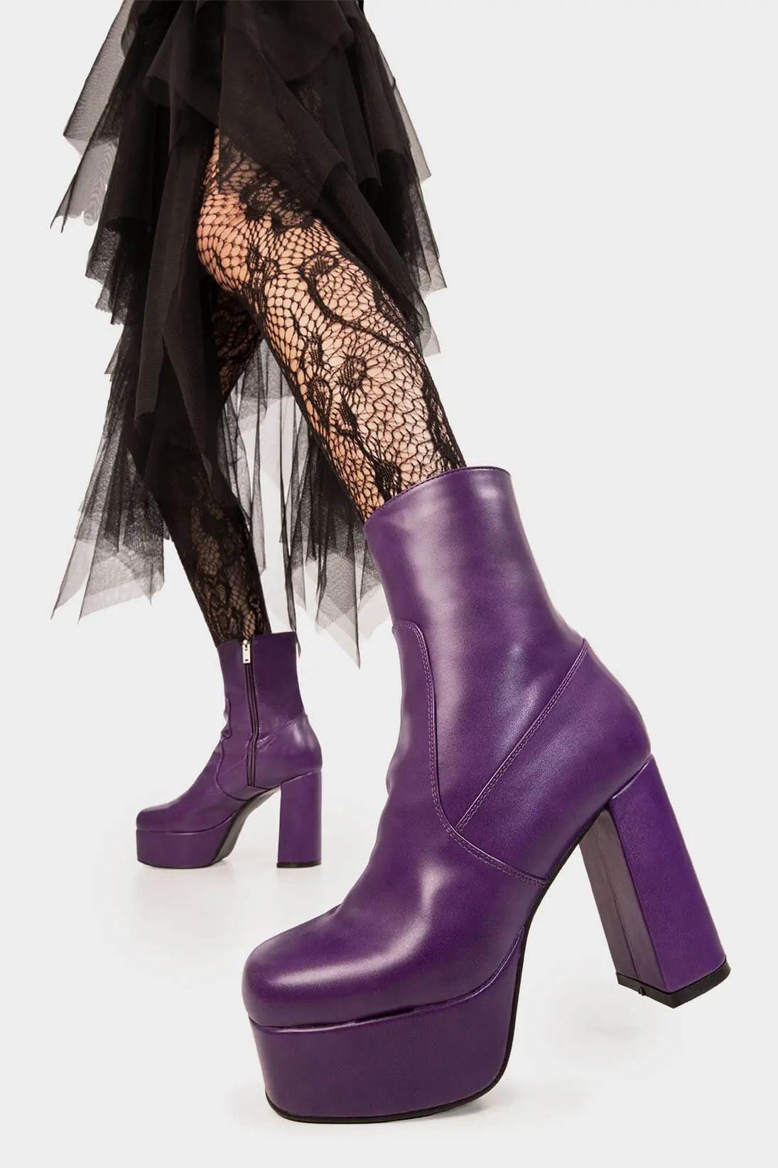 Making Moves Platform Ankle Boots Product Image